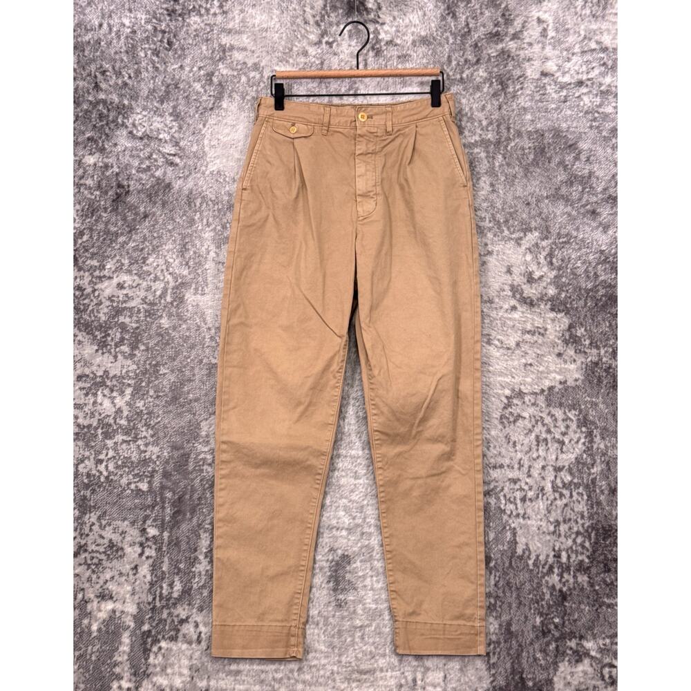 Alex Mill Standard Pleated Chino Pants 28 x 29 Mens Khaki Cotton Twill
